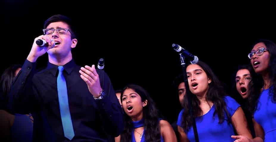 a cappella group Kranti performs